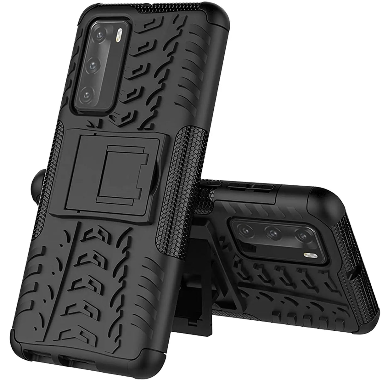 Sturzsichere, robuste Outdoor Handyhülle für Huawei P40 in Schwarz