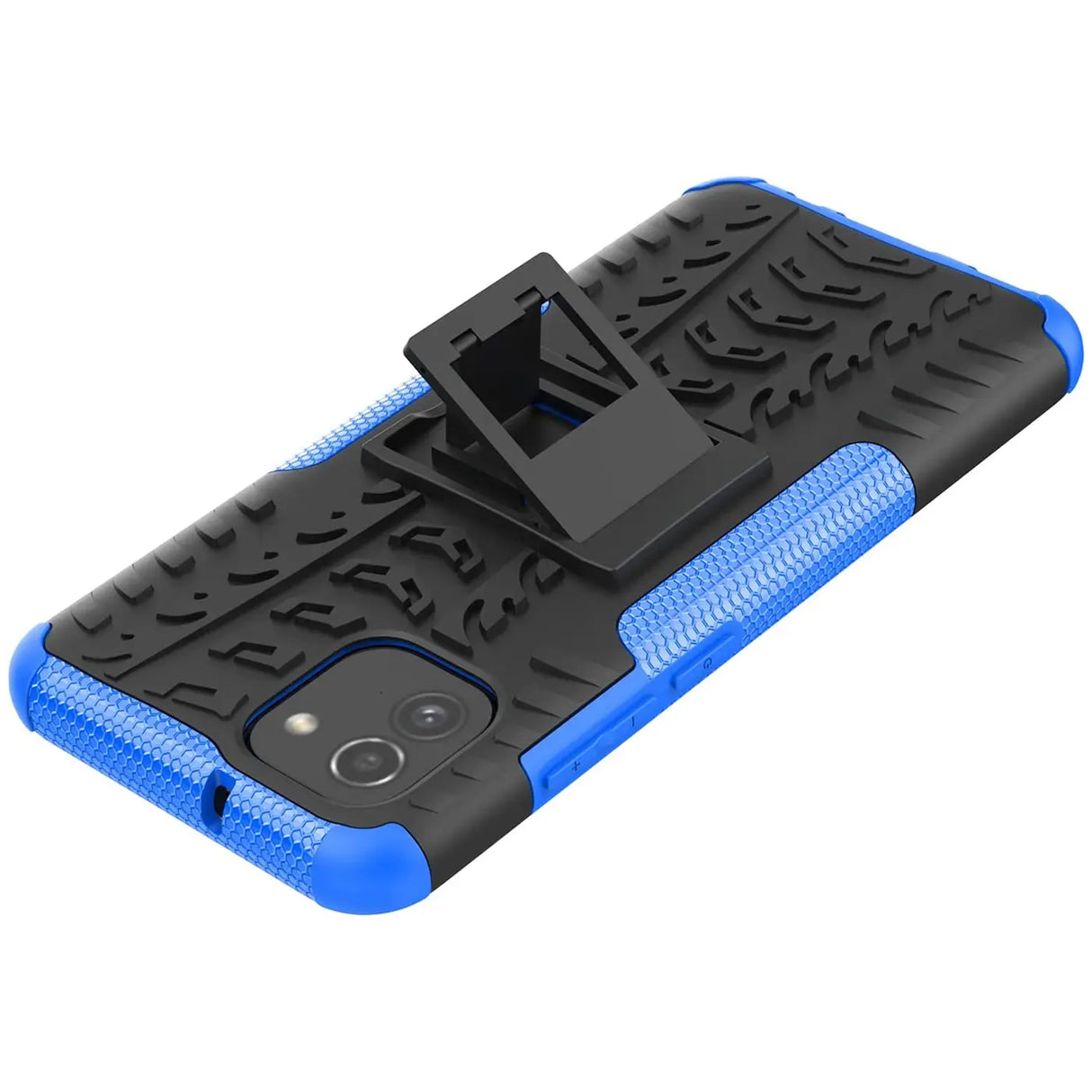 Sturzsichere, robuste Outdoor Handyhülle für Samsung Galaxy A03 in Blau