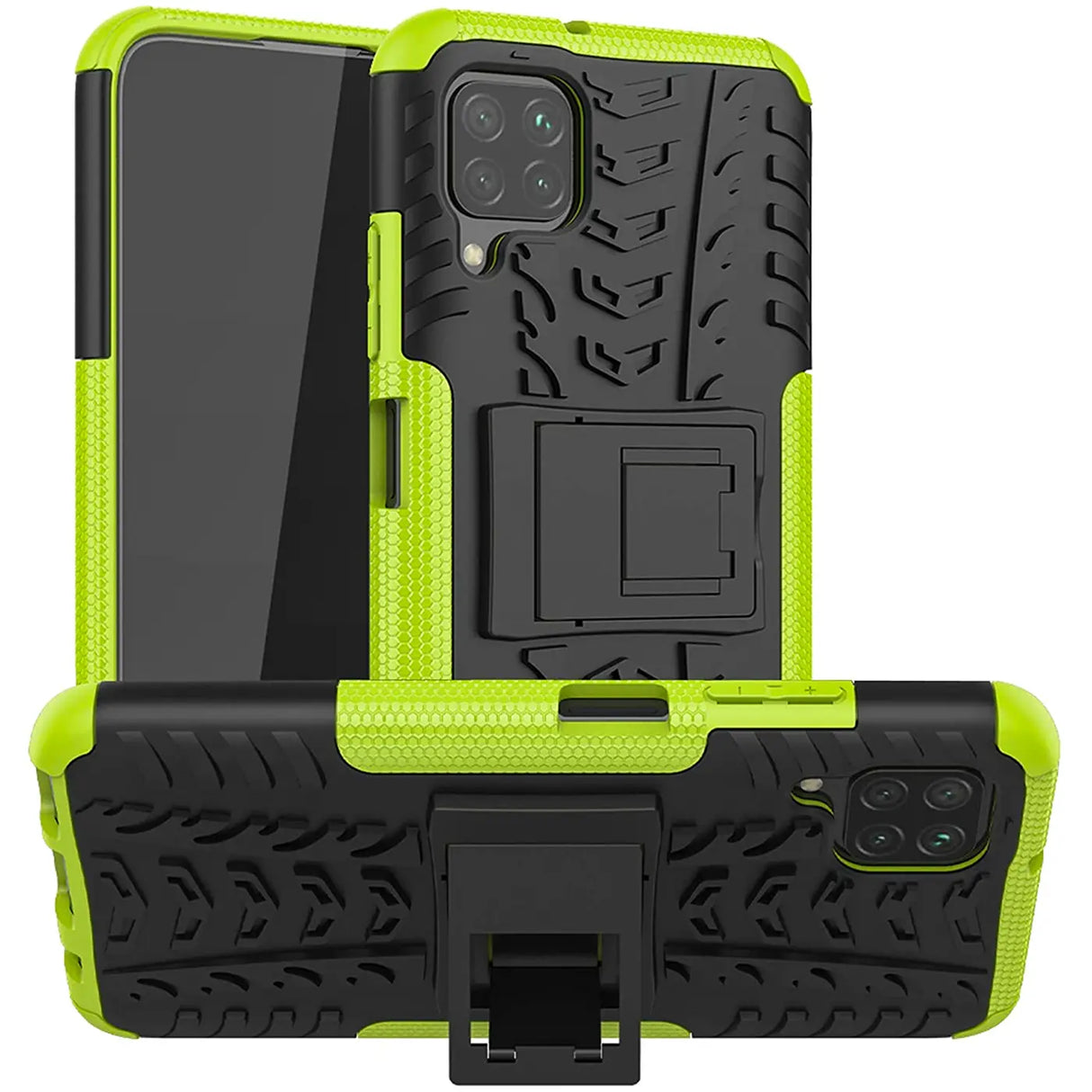 Sturzsichere, robuste Outdoor Handyhülle für Samsung Galaxy A12 / M12 in Grün