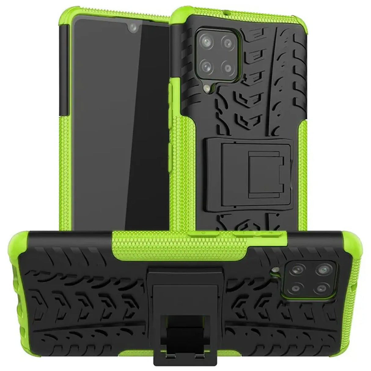Sturzsichere, robuste Outdoor Handyhülle für Samsung Galaxy A22 4G / M32 / M22 in Grün