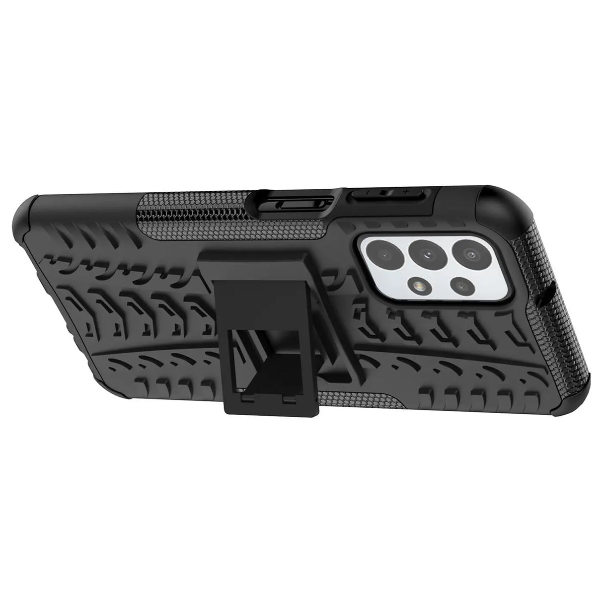 Sturzsichere, robuste Outdoor Handyhülle für Samsung Galaxy A23 5G in Schwarz