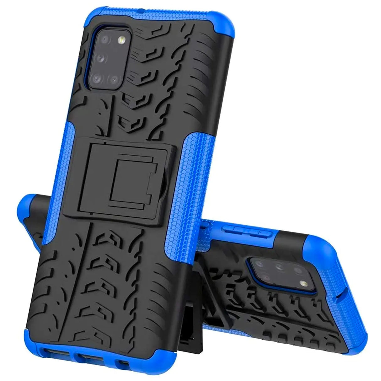 Sturzsichere, robuste Outdoor Handyhülle für Samsung Galaxy A31 in Blau