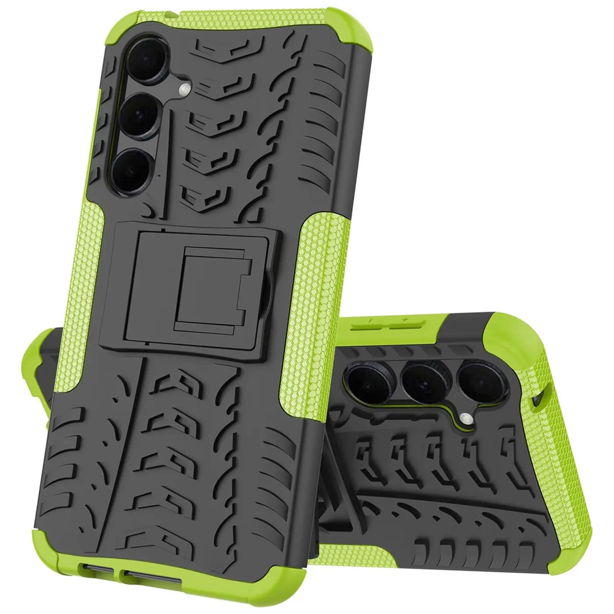 Sturzsichere, robuste Outdoor Handyhülle für Samsung Galaxy A55 5G in Grün