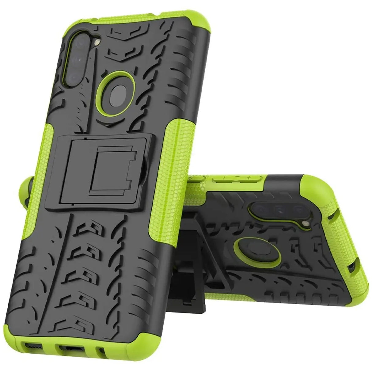 Sturzsichere, robuste Outdoor Handyhülle für Samsung Galaxy M11 in Grün