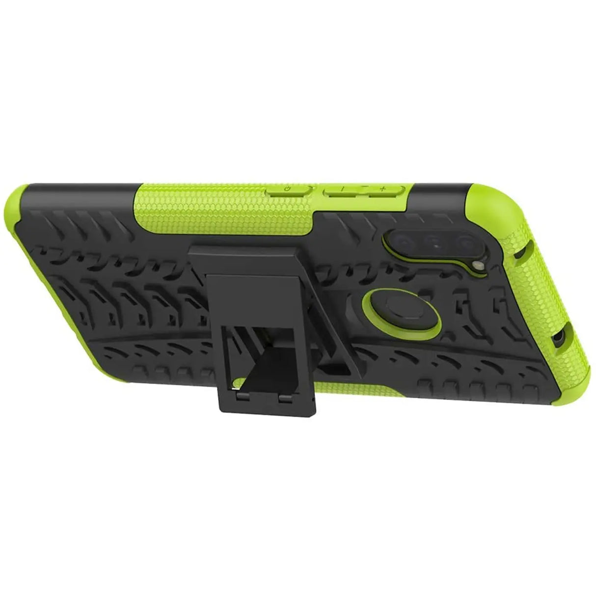 Sturzsichere, robuste Outdoor Handyhülle für Samsung Galaxy M11 in Grün