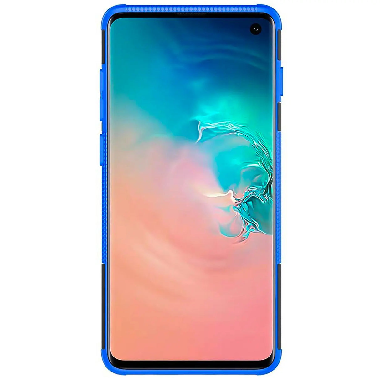 Sturzsichere, robuste Outdoor Handyhülle für Samsung Galaxy S10 in Blau