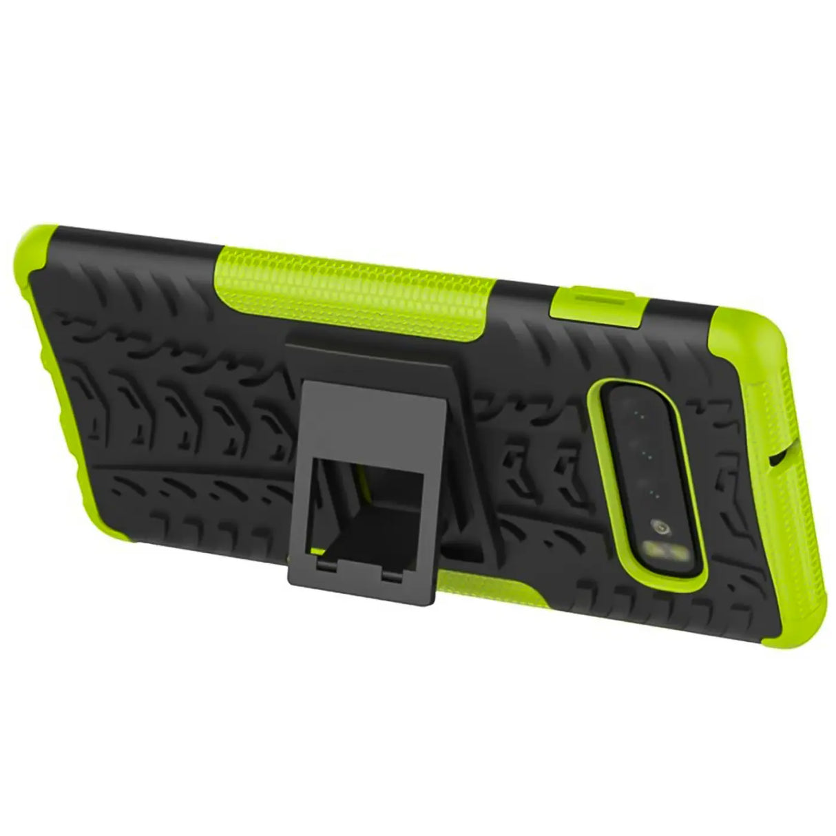 Sturzsichere, robuste Outdoor Handyhülle für Samsung Galaxy S10 in Grün