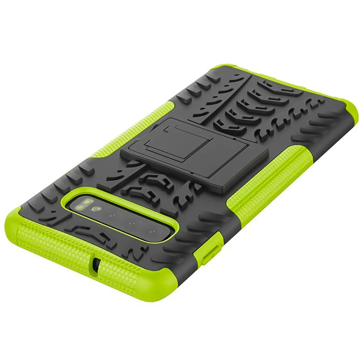 Sturzsichere, robuste Outdoor Handyhülle für Samsung Galaxy S10 in Grün