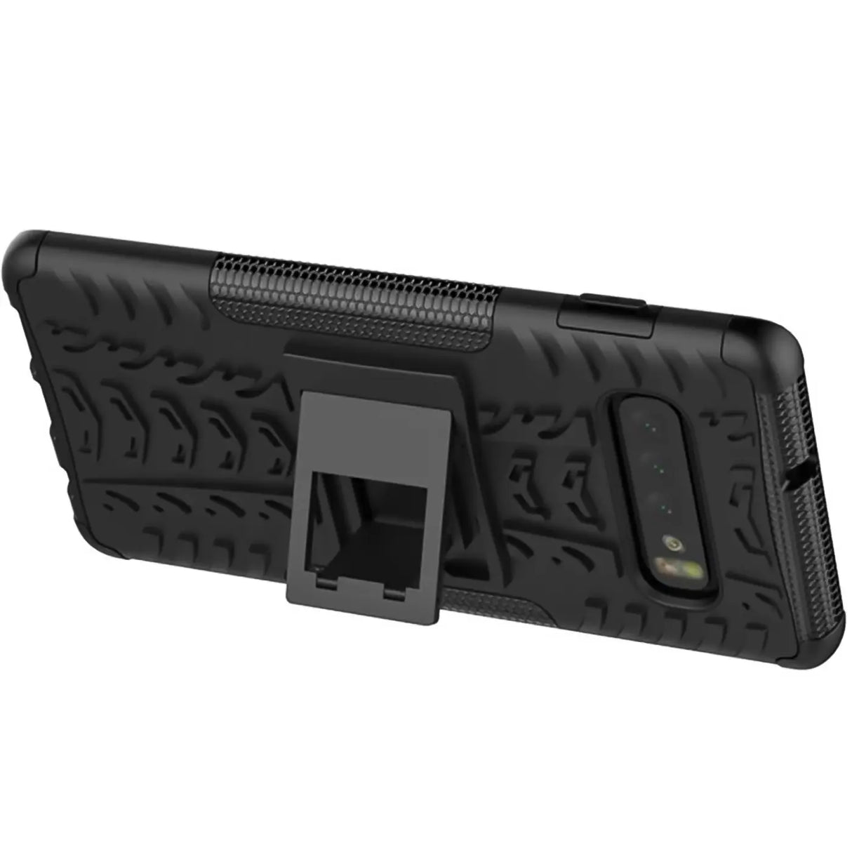 Sturzsichere, robuste Outdoor Handyhülle für Samsung Galaxy S10 in Schwarz