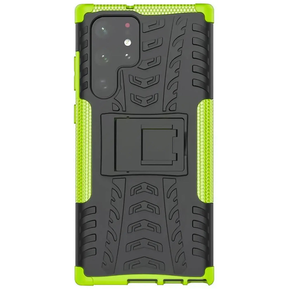 Sturzsichere, robuste Outdoor Handyhülle für Samsung Galaxy S22 Ultra in Grün