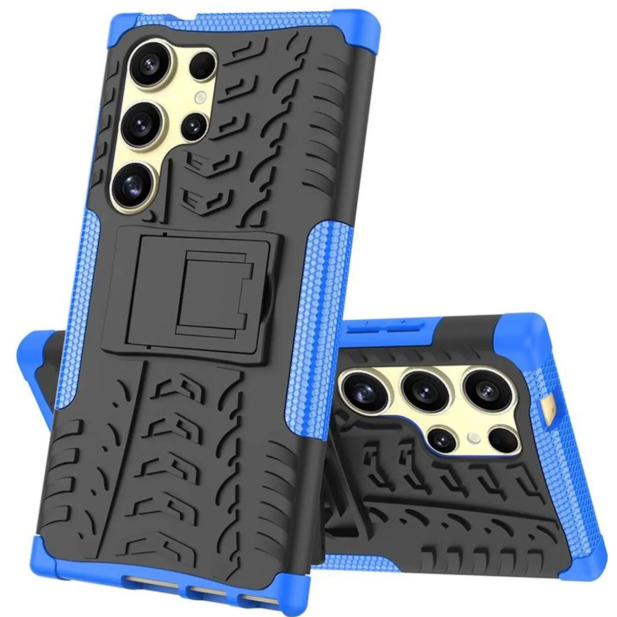 Sturzsichere, robuste Outdoor Handyhülle für Samsung Galaxy S24 Ultra in Blau