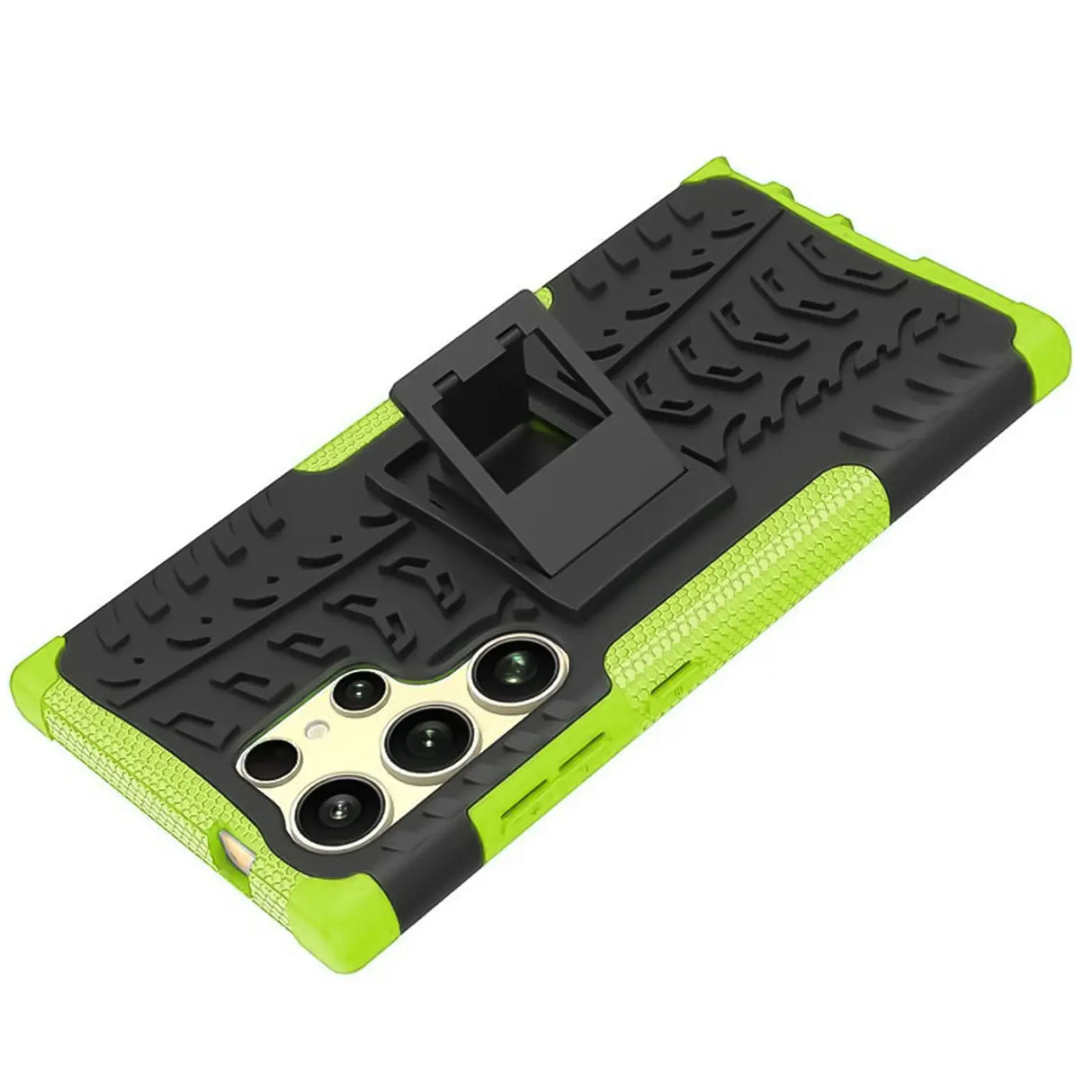 Sturzsichere, robuste Outdoor Handyhülle für Samsung Galaxy S24 Ultra in Grün