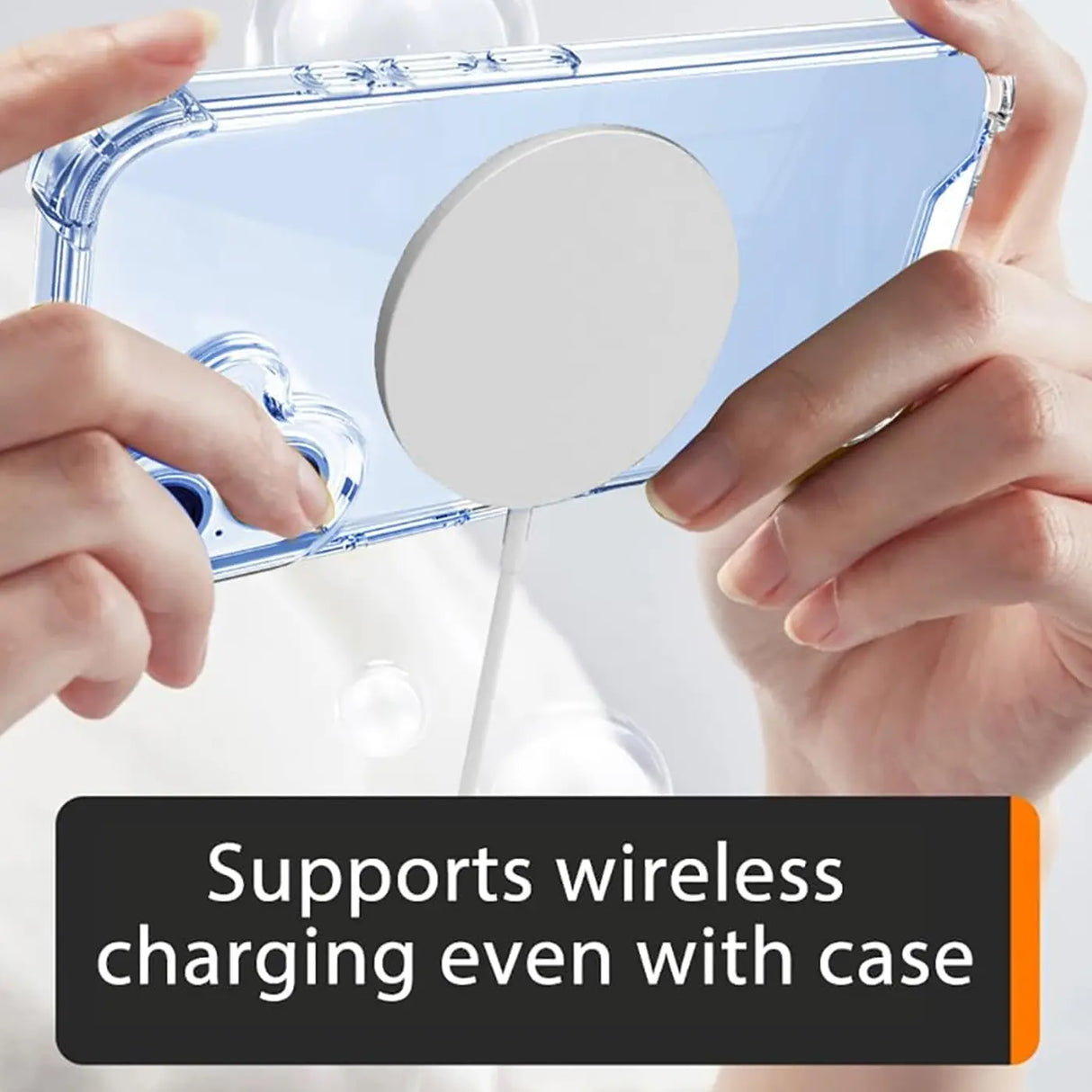 Stoßdämpfende, durchsichtige Handyhülle für iPhone 17