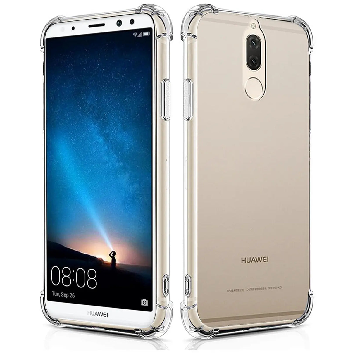 Stoßdämpfende, durchsichtige Handyhülle für Huawei Mate 10 Lite