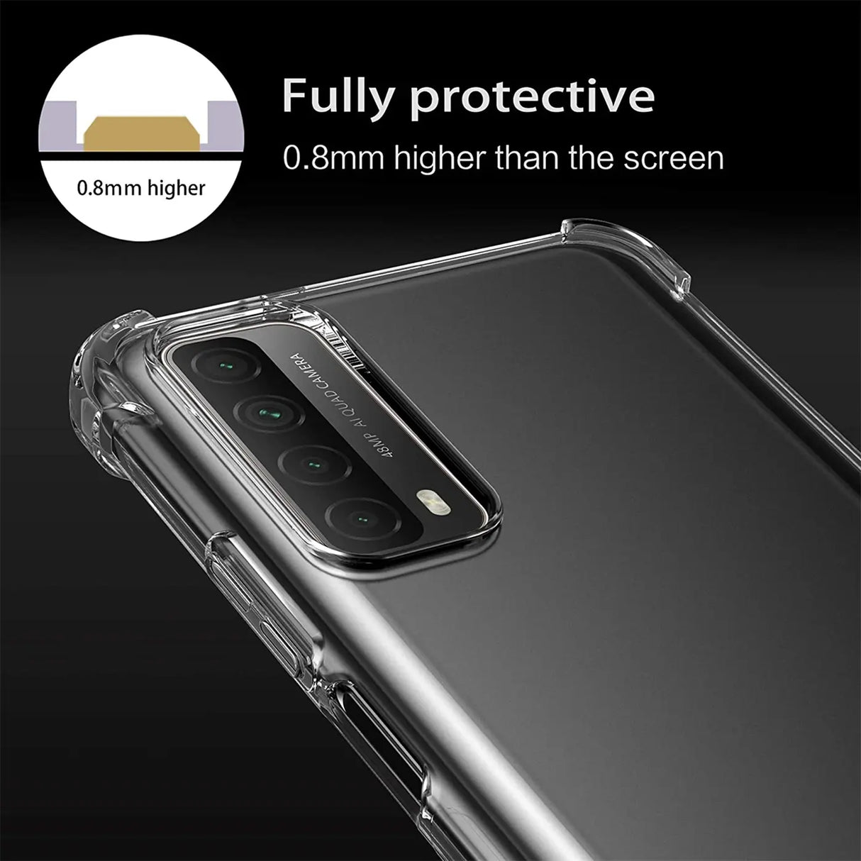 iPhone 11 Pro Max Klapphülle in Transparent mit Kartenfächern und Schutz