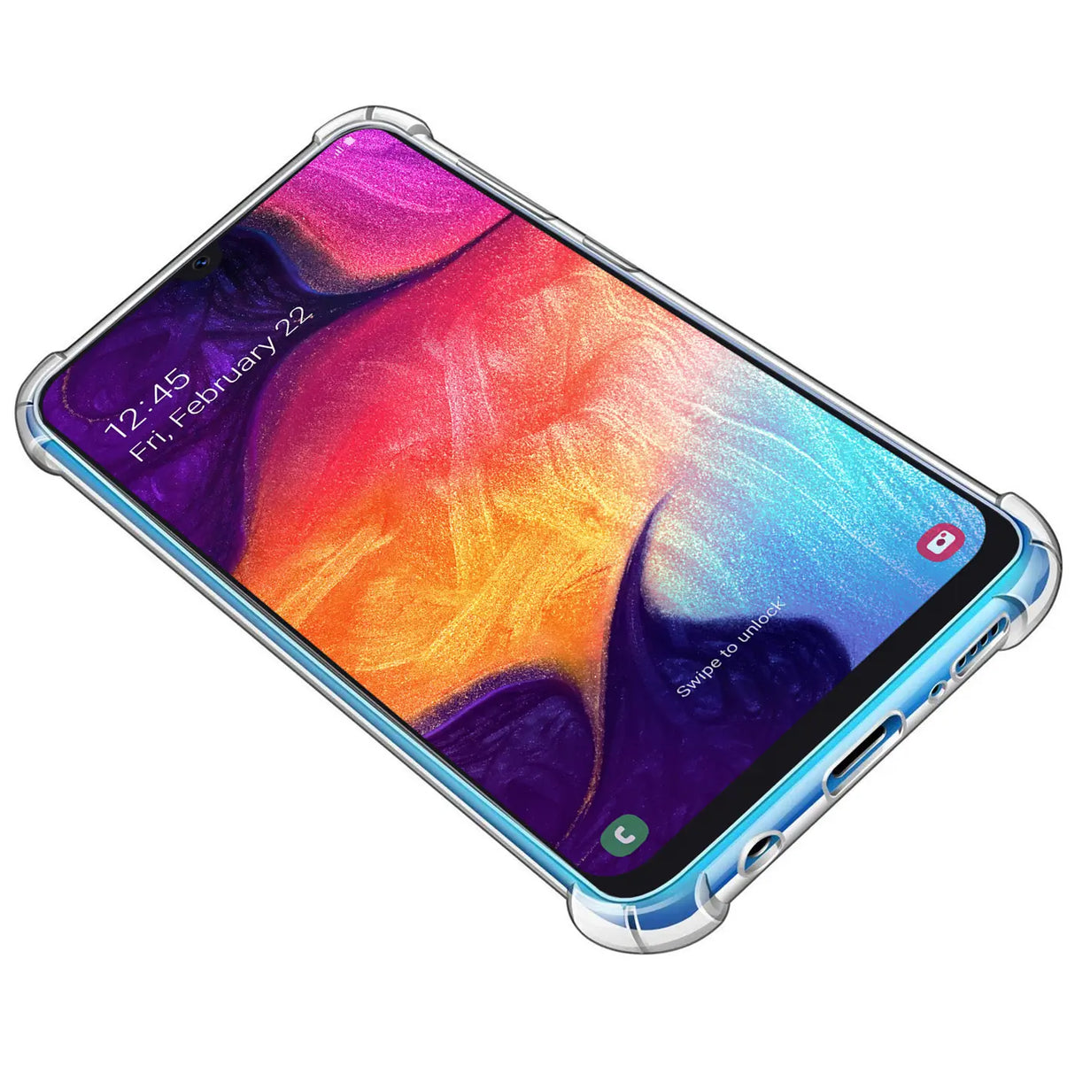Stoßdämpfende, durchsichtige Handyhülle für Samsung Galaxy A50 / A30s