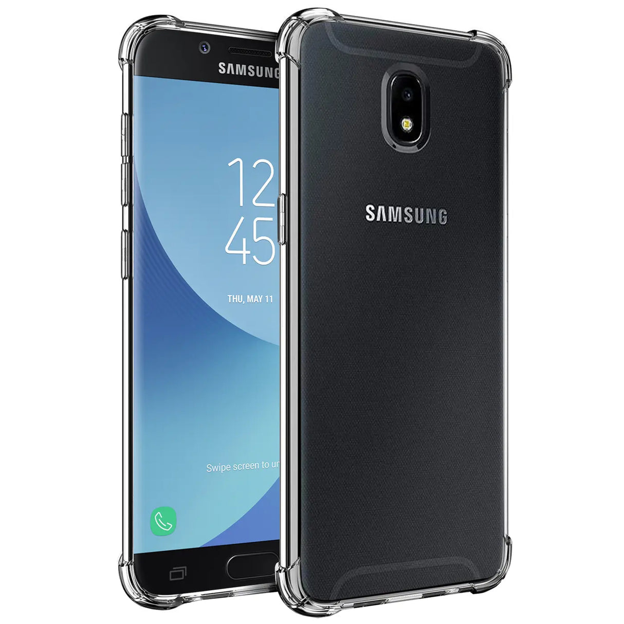 Stoßdämpfende, durchsichtige Handyhülle für Samsung Galaxy J3 2017