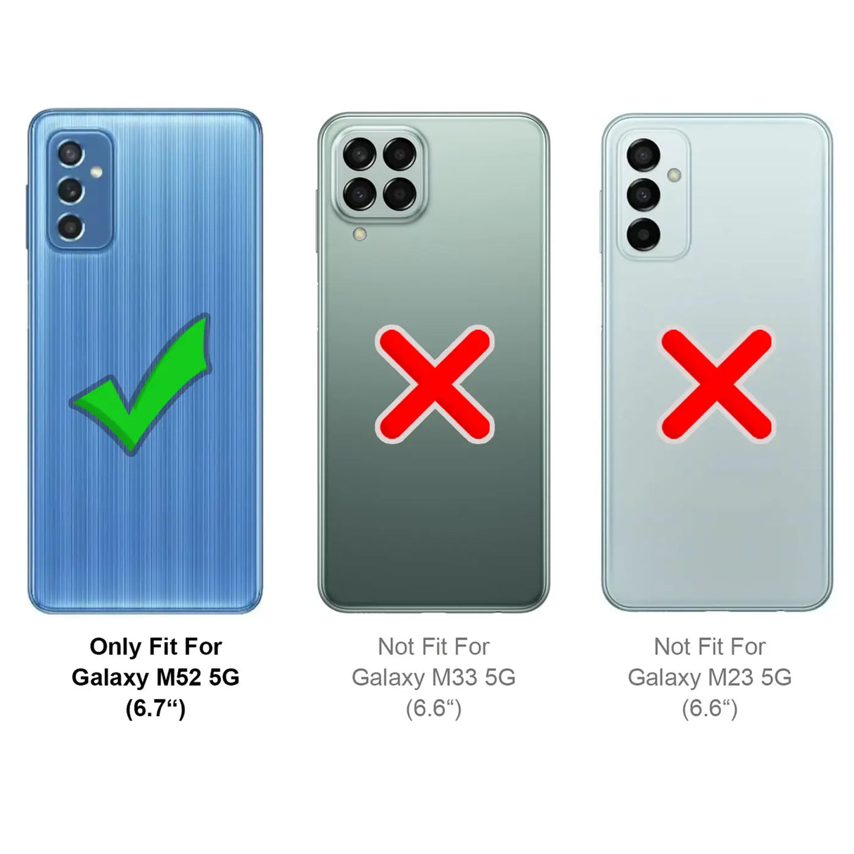 Stoßdämpfende, durchsichtige Handyhülle für Samsung Galaxy M52 5G