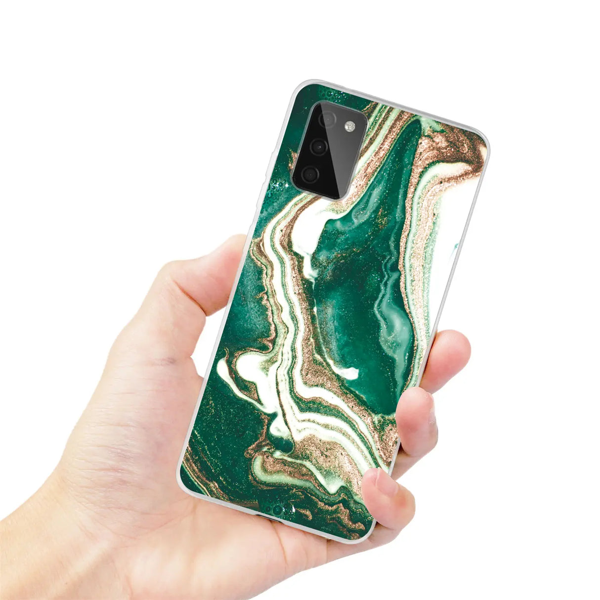 Edel designte Luxus Marmor Handyhülle für Samsung Galaxy A03s