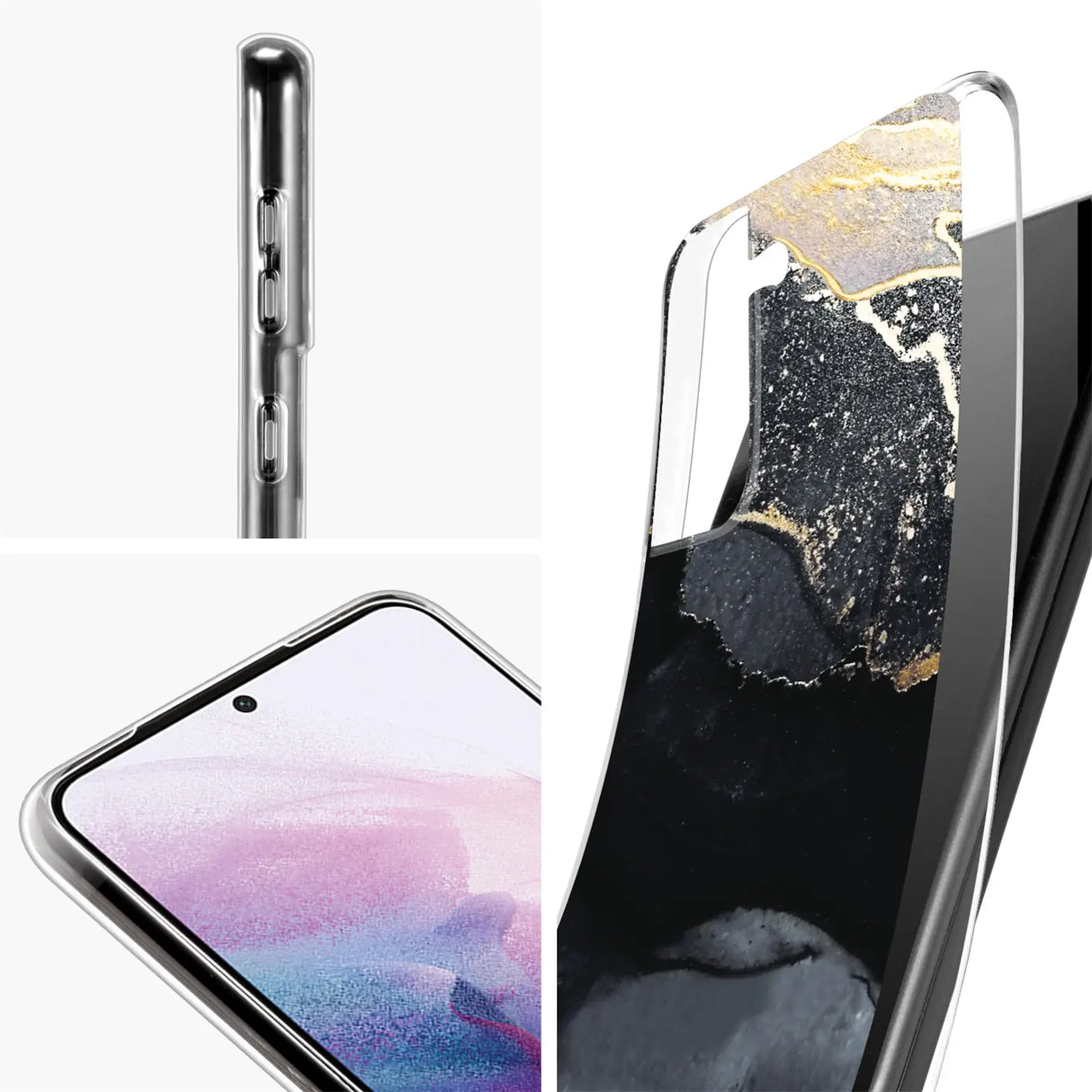 Edel designte Luxus Marmor Handyhülle für Samsung Galaxy S21