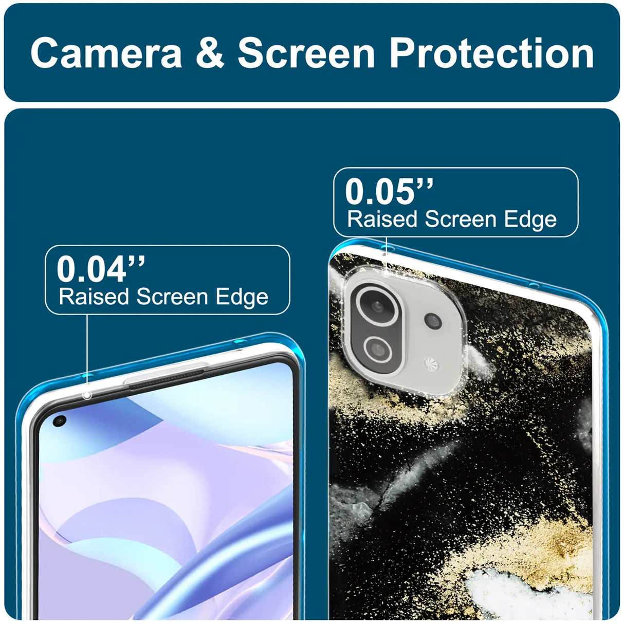 Edel designte Luxus Marmor Handyhülle für Xiaomi Mi 11 Lite 4G/5G