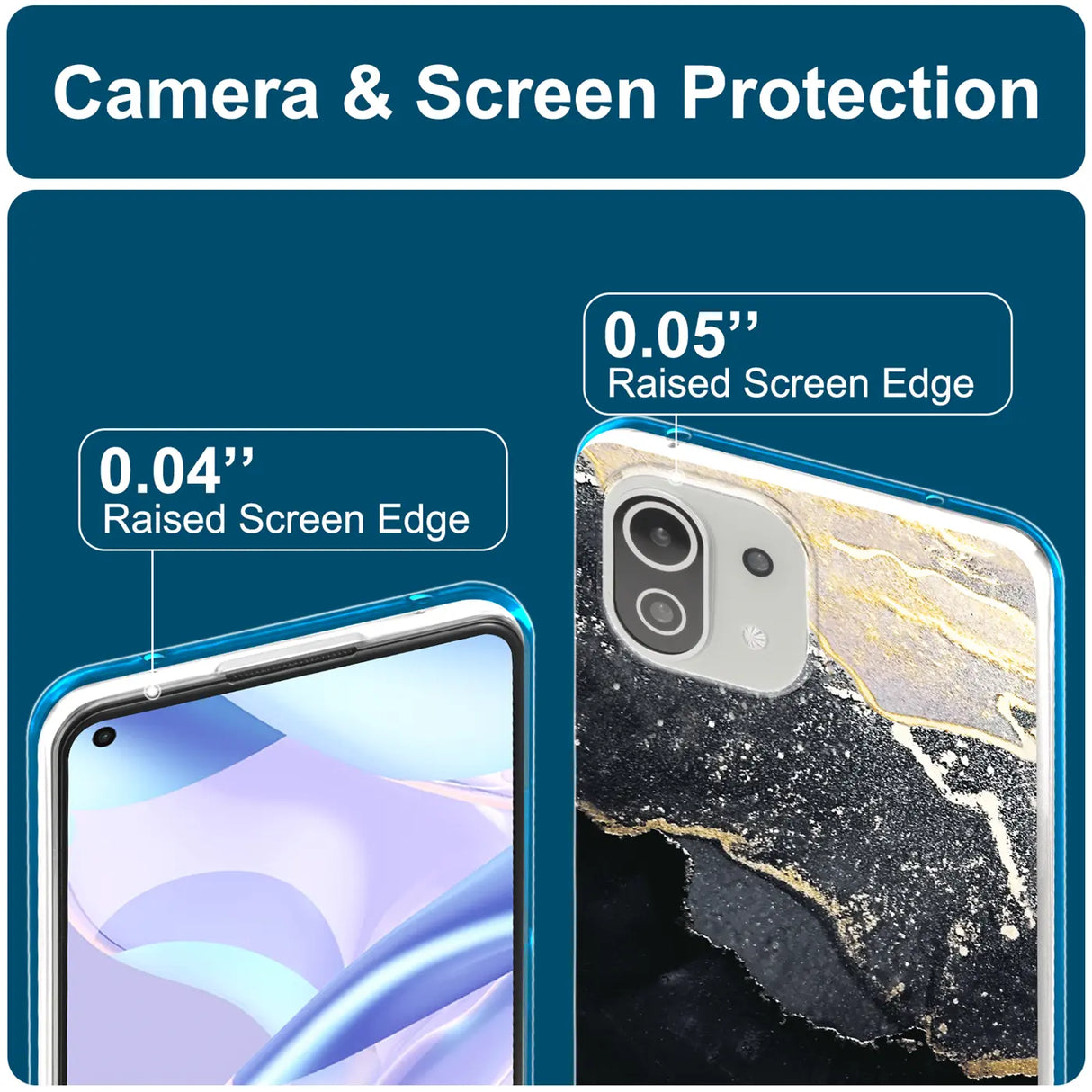 Edel designte Luxus Marmor Handyhülle für Xiaomi Mi 11 Lite 4G/5G