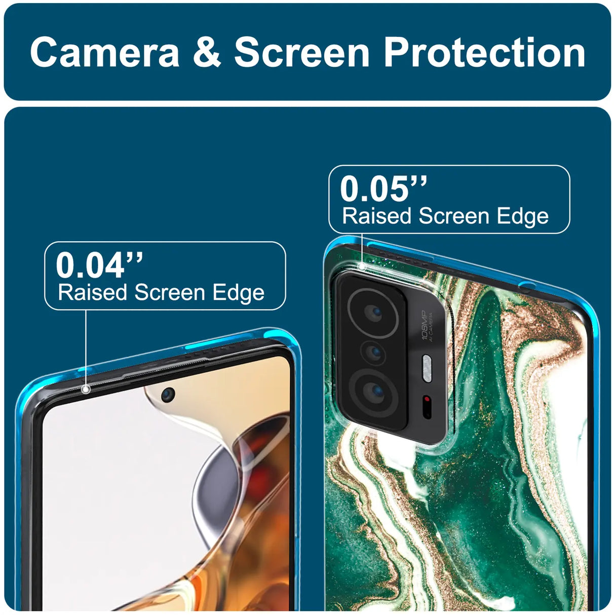 Edel designte Luxus Marmor Handyhülle für Xiaomi Mi 11T / Mi 11T Pro