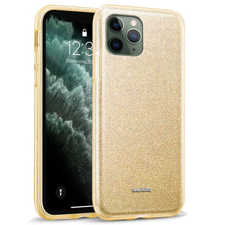 Glitzer Handyhülle aus TPU für iPhone 11 Pro Max in Gold