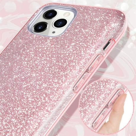 Glitzer Handyhülle aus TPU für iPhone 11 Pro in Rosegold