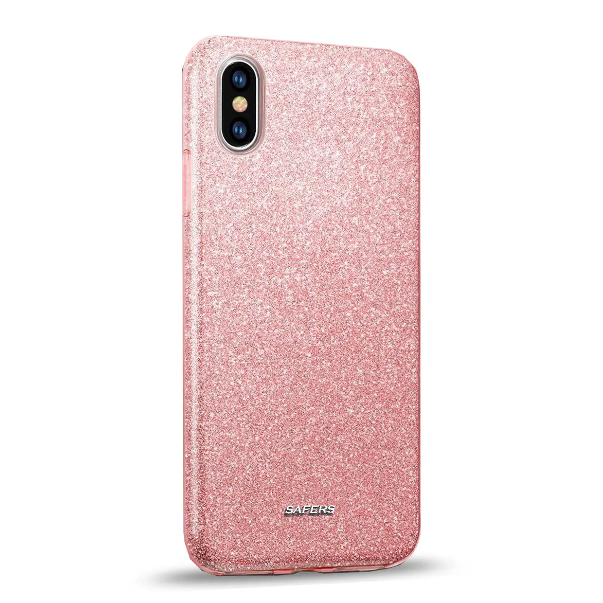 Glitzer Handyhülle aus TPU für iPhone X / XS in Rosegold