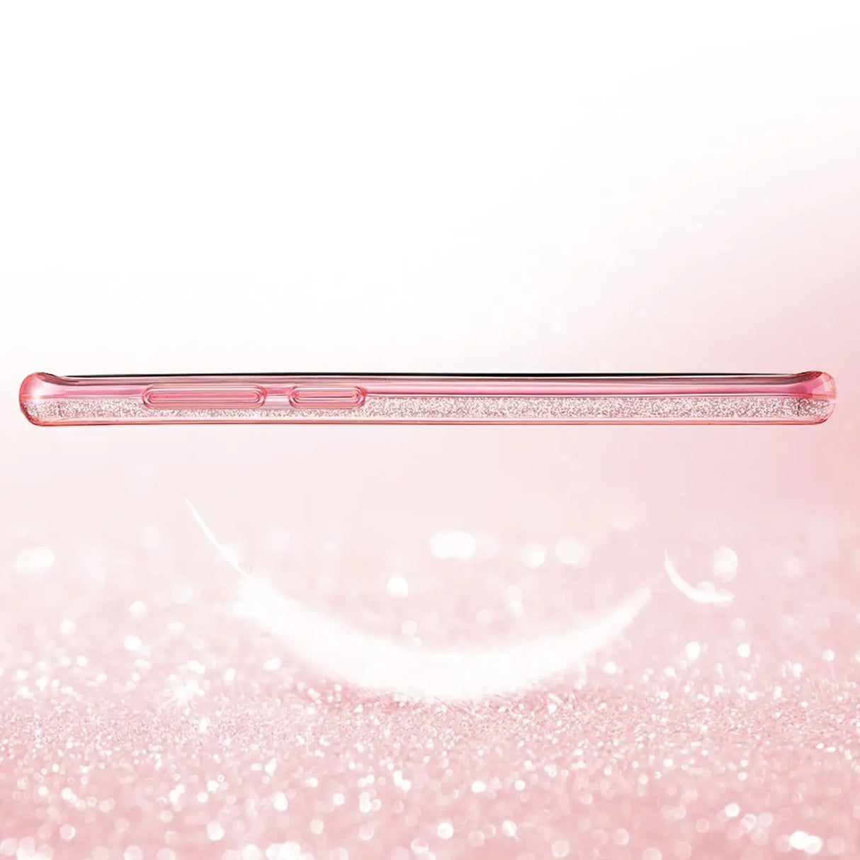 Glitzer Handyhülle aus TPU für Samsung Galaxy S20 Ultra in Rosegold