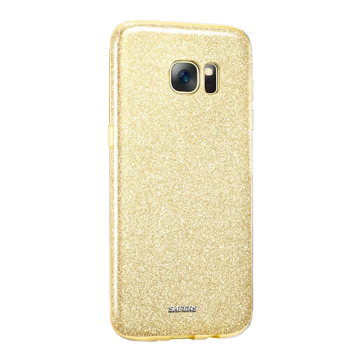 Glitzer Handyhülle aus TPU für Samsung Galaxy S7 Edge in Gold