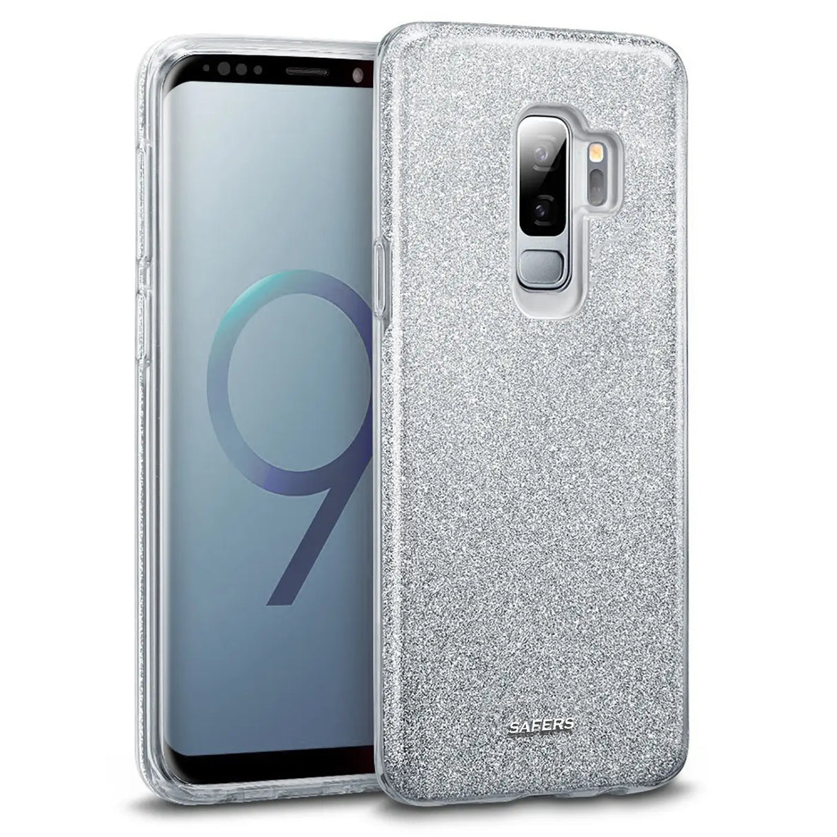 Glitzer Handyhülle aus TPU für Samsung Galaxy S9 Plus in Silber