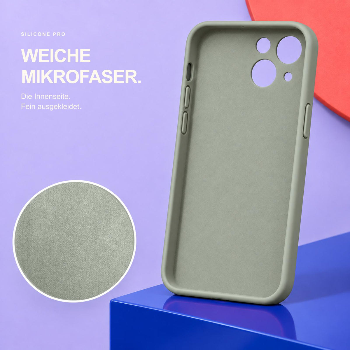 iPhone 14 - Silikon Hülle Soft-Touch Salbei