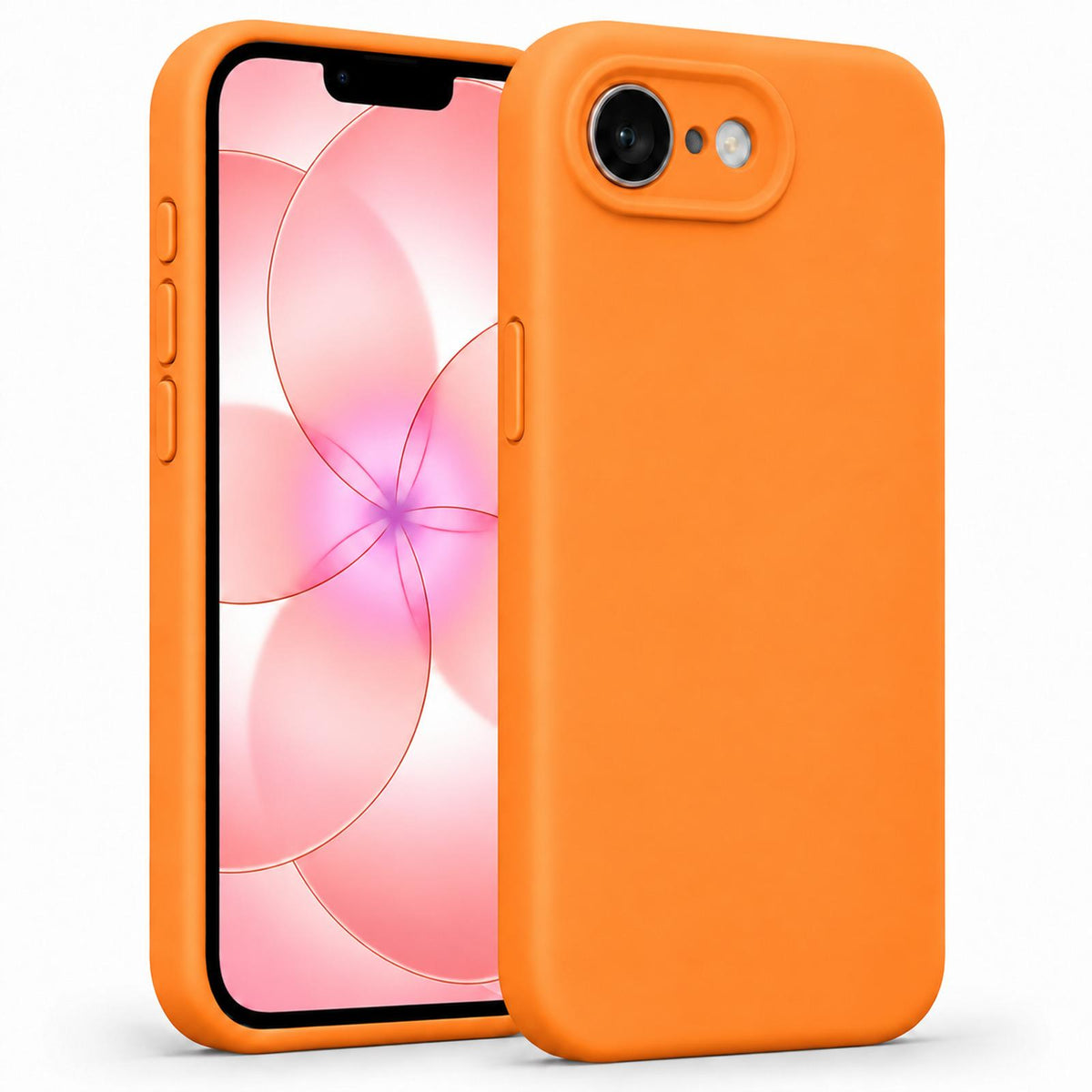iPhone 16e / 17e - Silikon Hülle Soft-Touch Mandarine