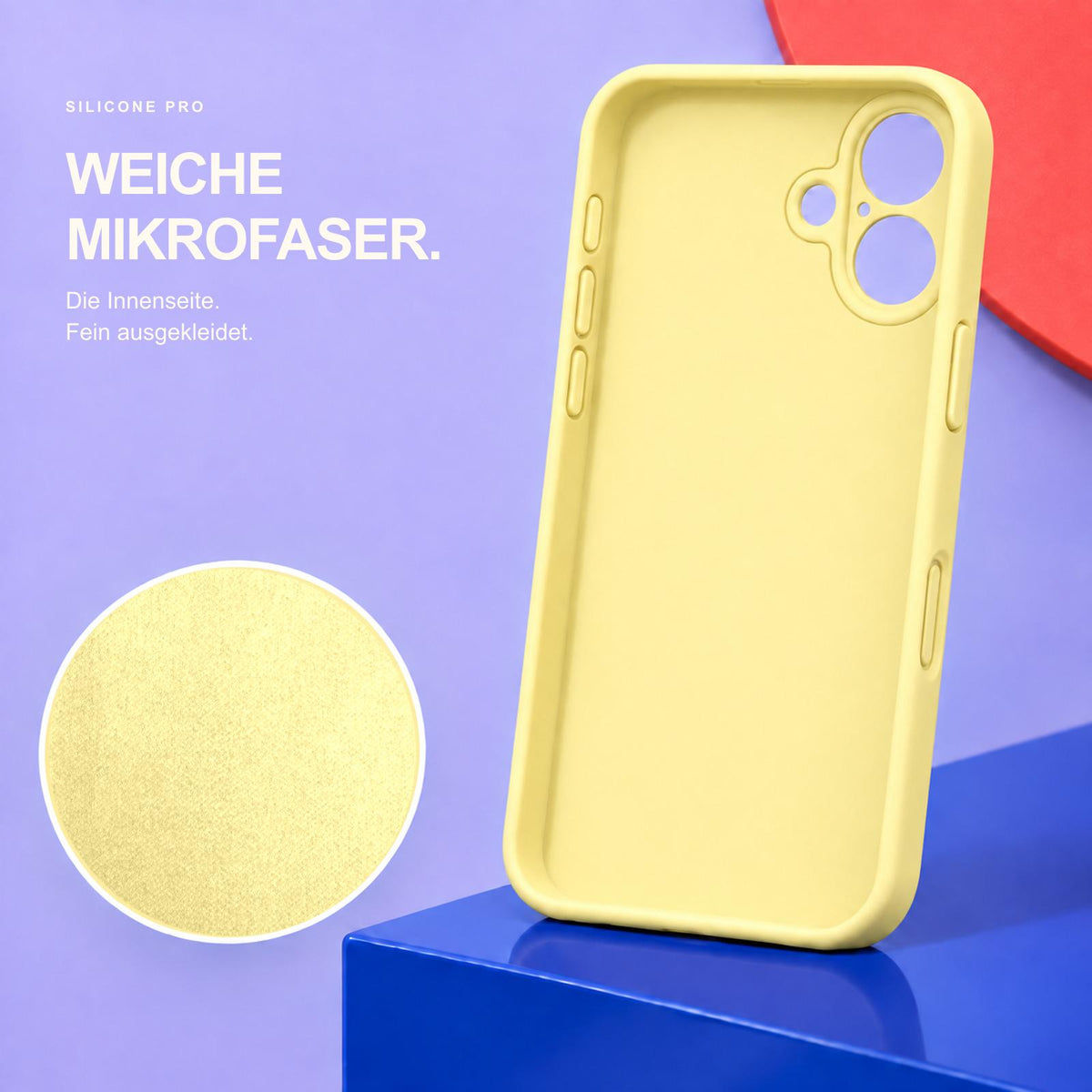 iPhone 17 - Silikon Hülle Soft-Touch Buttercreme