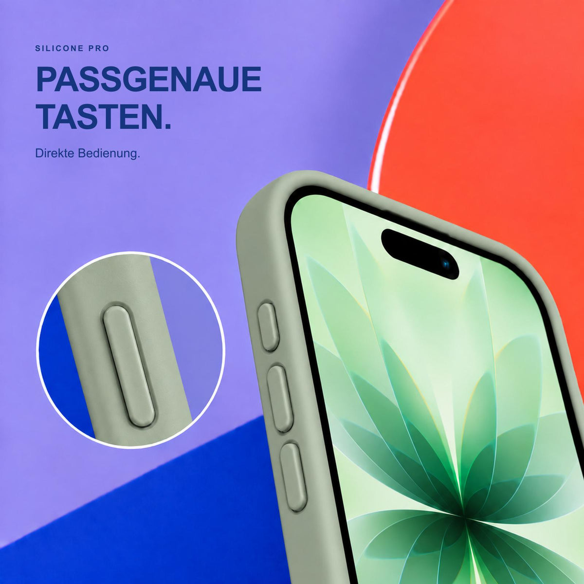 iPhone 17 - Silikon Hülle Soft-Touch Salbei