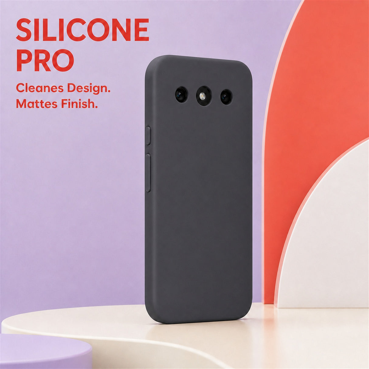 Google Pixel 10a Silicone Pro Silikon Hülle Anthrazit – Detailansicht 5