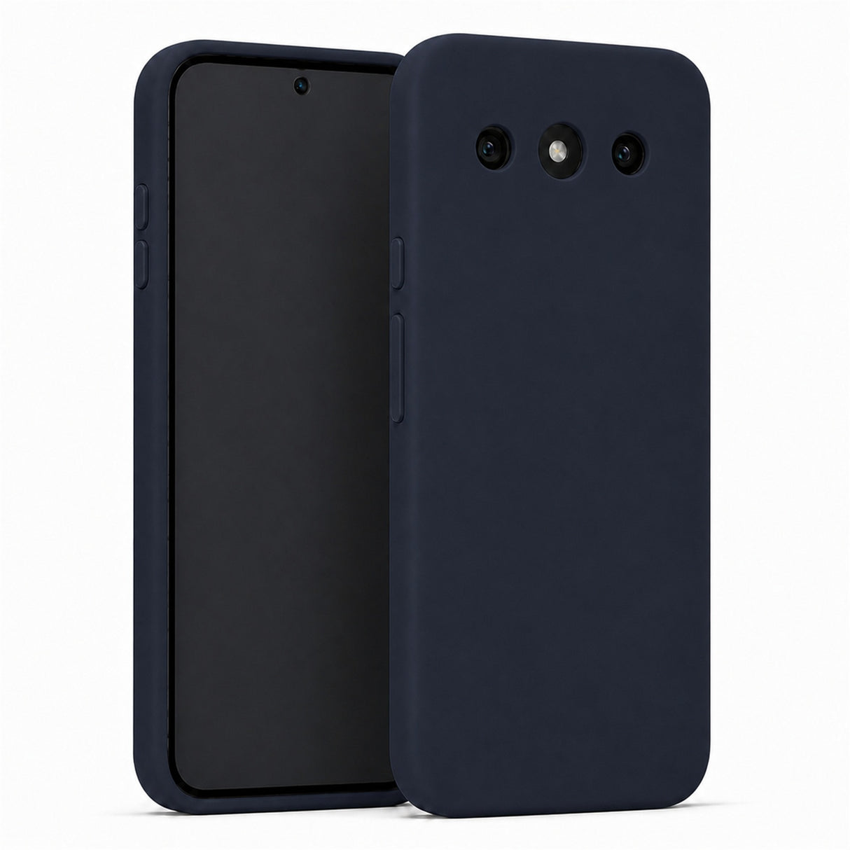 Google Pixel 10a Silicone Pro Silikon Hülle in Mitternachtsblau – Produktansicht