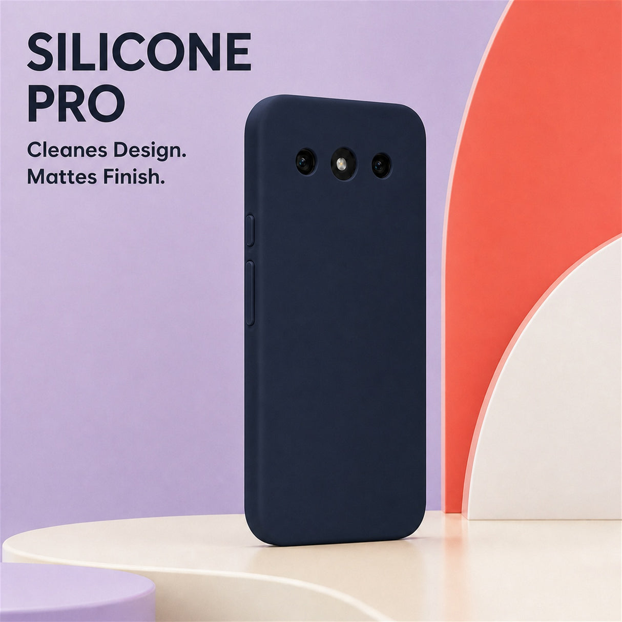 Google Pixel 10a Silicone Pro Silikon Hülle Mitternachtsblau – Detailansicht 5