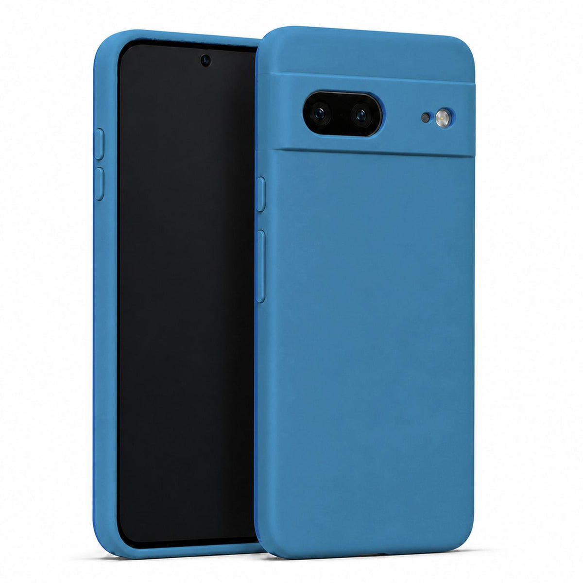 Google Pixel 7 Silicone Pro Silikon Hülle in Marineblau – Produktansicht