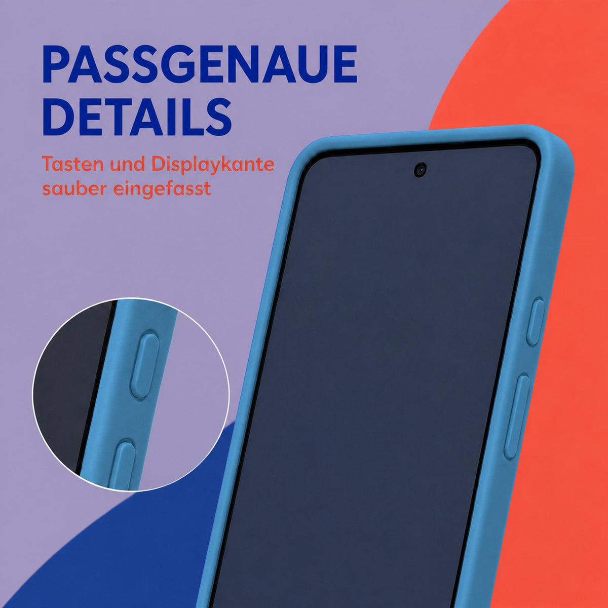 Google Pixel 7 Silicone Pro Silikon Hülle Marineblau – Detailansicht 3