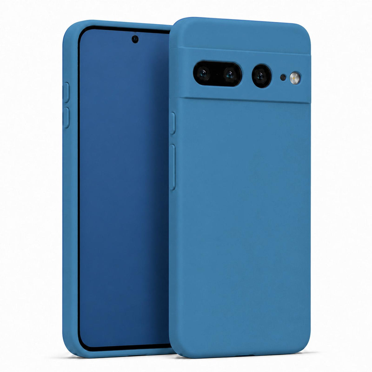 Google Pixel 7 Pro Silicone Pro Silikon Hülle in Marineblau – Produktansicht