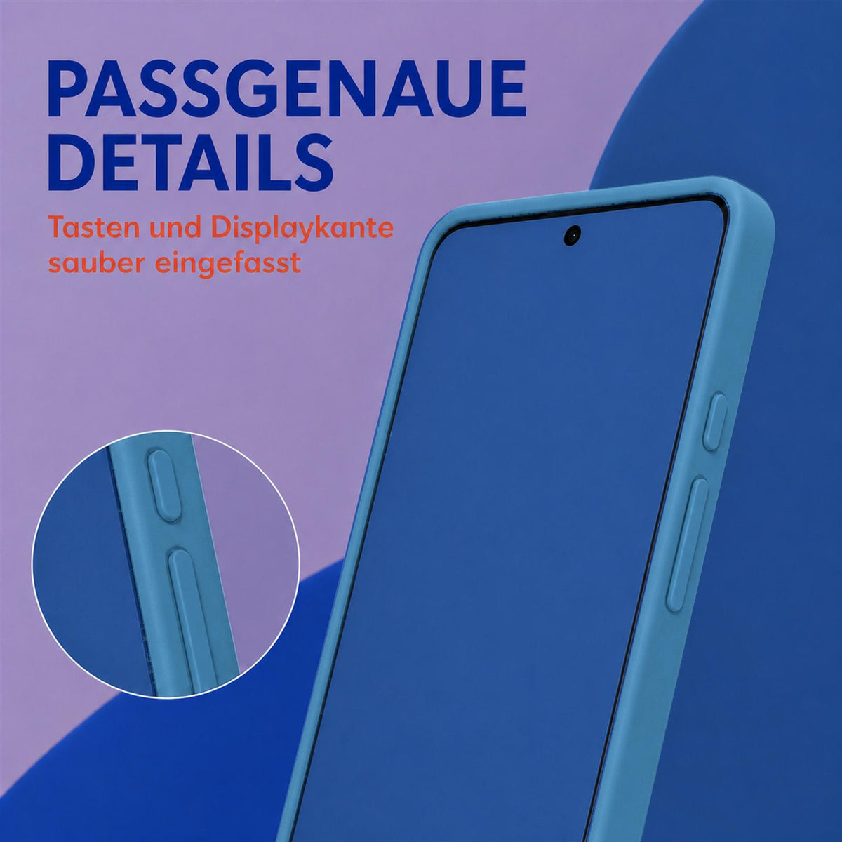 Google Pixel 7 Pro Silicone Pro Silikon Hülle Marineblau – Detailansicht 3