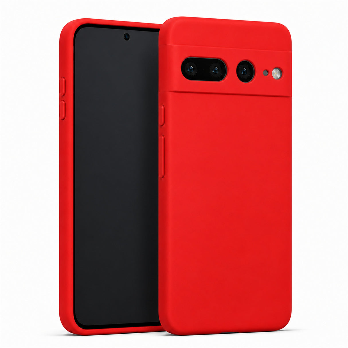 Google Pixel 7 Pro Silicone Pro Silikon Hülle in Rot – Produktansicht