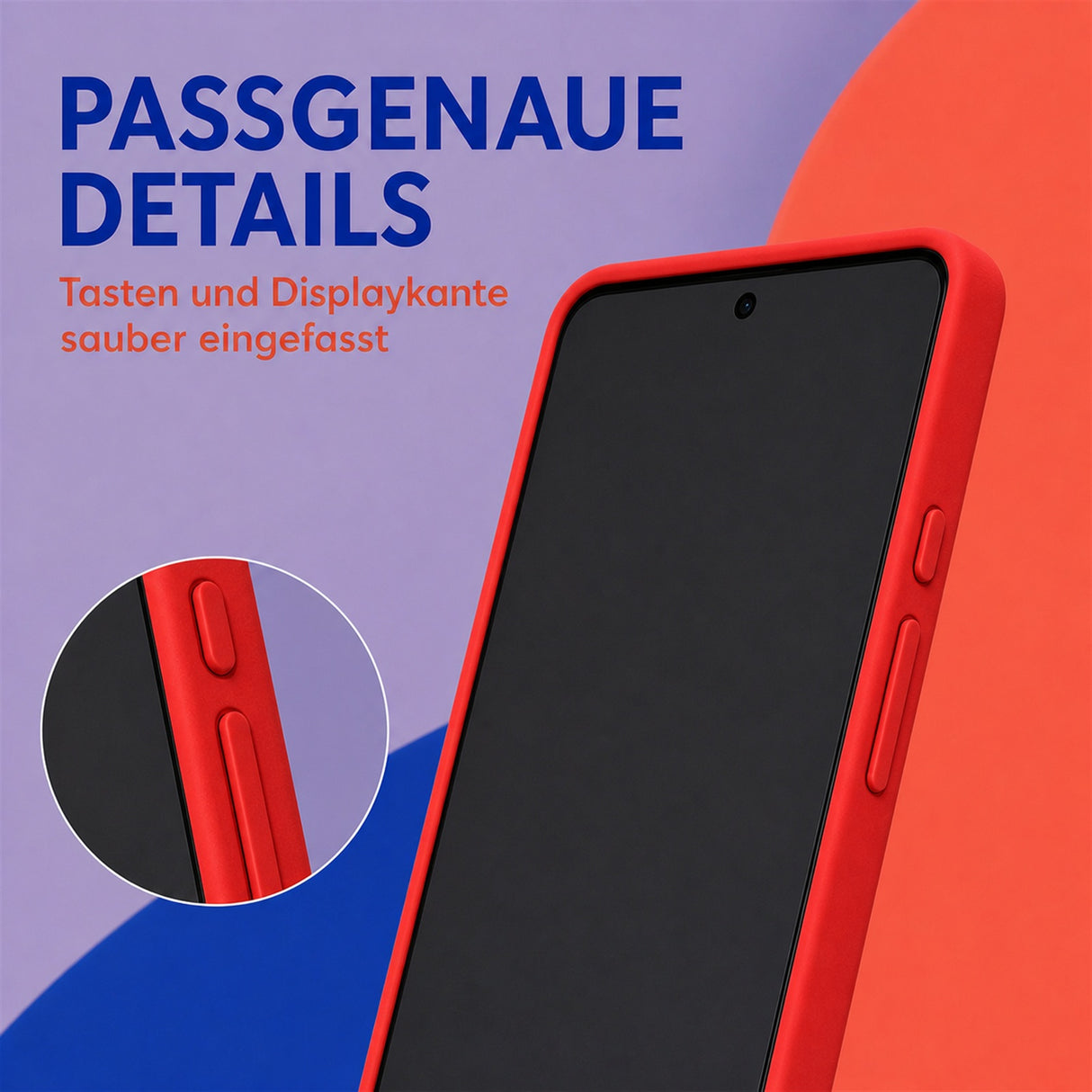 Google Pixel 7 Pro Silicone Pro Silikon Hülle Rot – Detailansicht 3