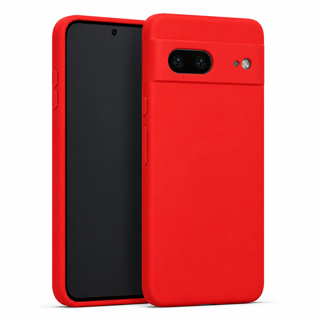 Google Pixel 7 Silicone Pro Silikon Hülle in Rot – Produktansicht