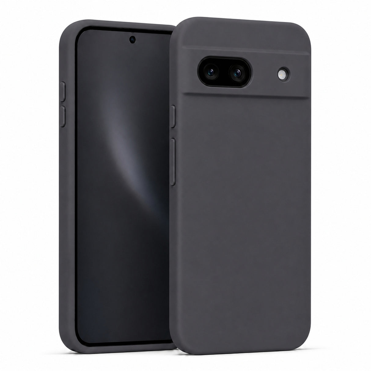 Google Pixel 8A Silicone Pro Silikon Hülle in Anthrazit – Produktansicht