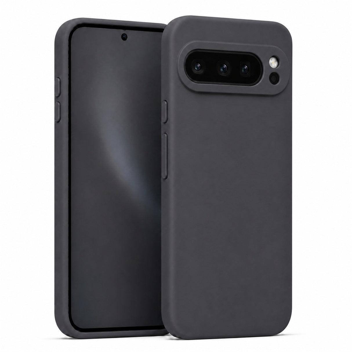 Google Pixel 9 Pro Silicone Pro Silikon Hülle in Anthrazit – Produktansicht