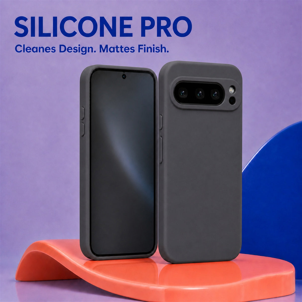 Google Pixel 9 Pro Silicone Pro Silikon Hülle Anthrazit – Detailansicht 5